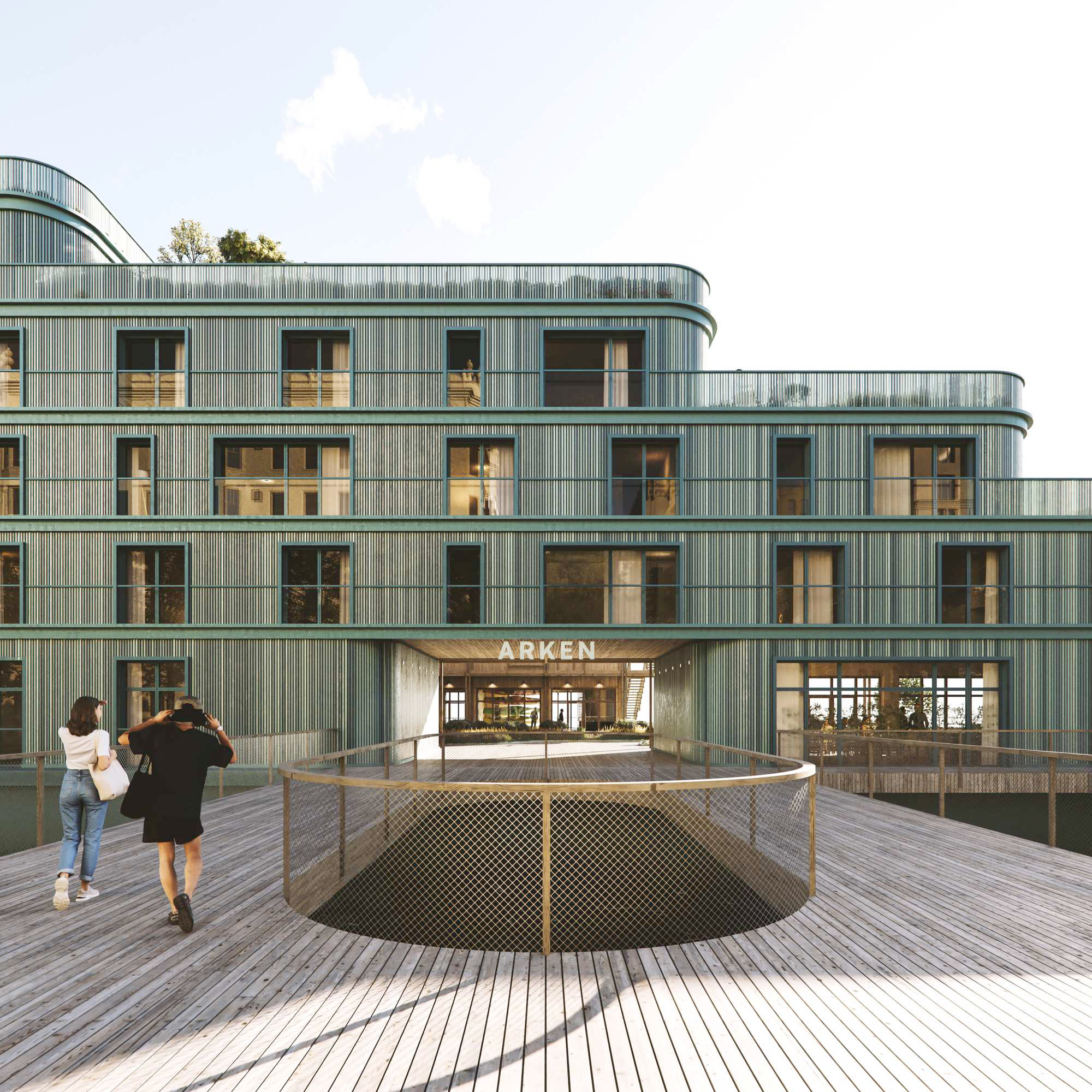 Bostadhus på vatten av ARKEN