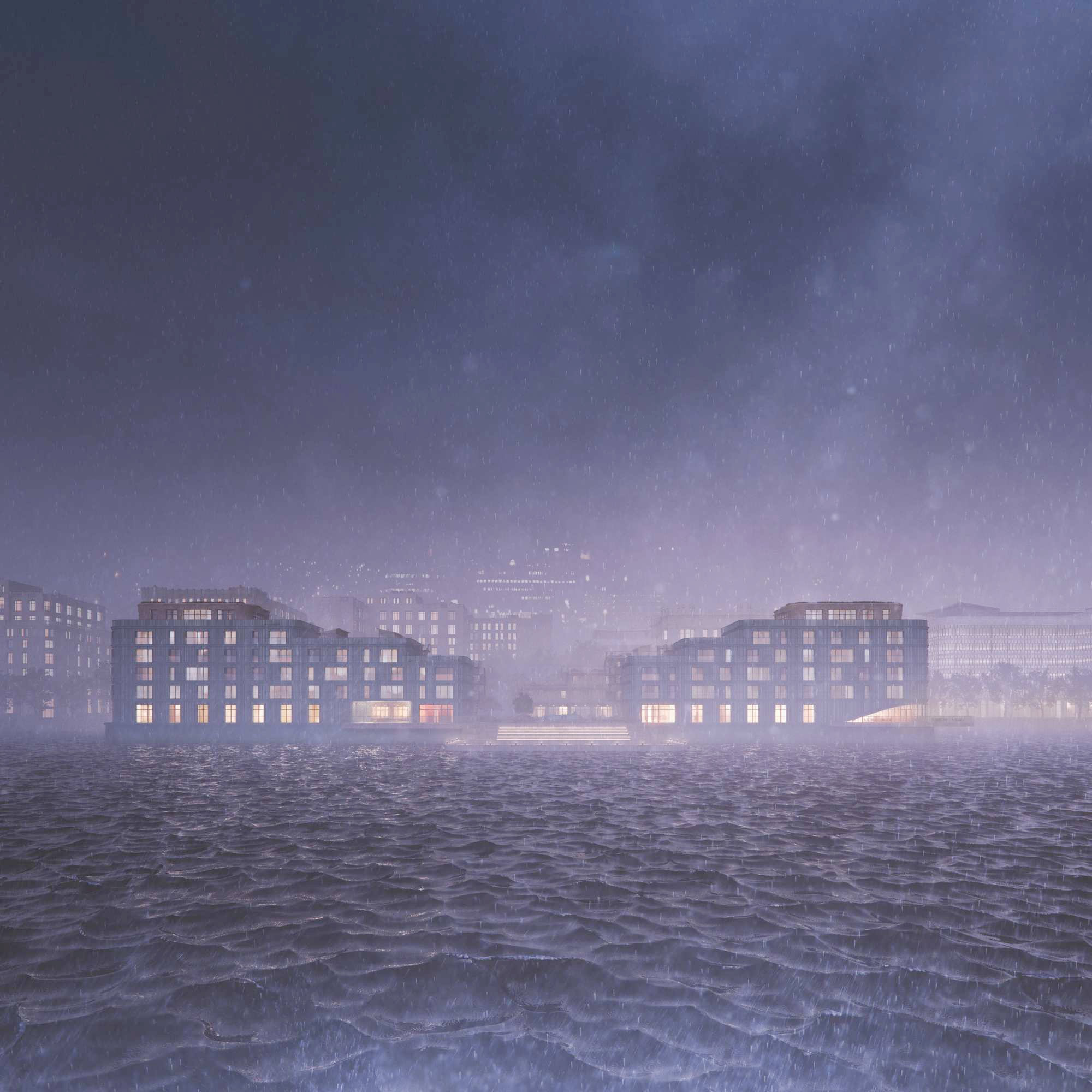 Bostadhus på vatten av ARKEN