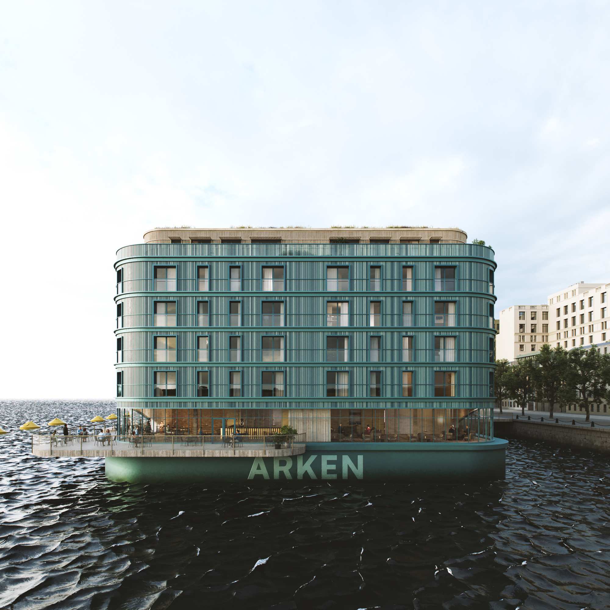 Bostadhus på vatten av ARKEN